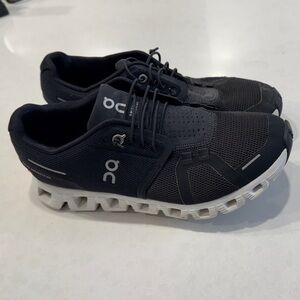 On Running Black and White Athletic Shoes